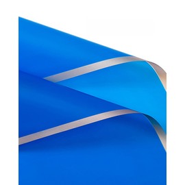 WAFJAMF 20 Sheets Flower Wrapping Paper, Golden Edge Waterproof Flower Bouquet Paper, Florist Supplies Packaging Paper for Wedding Birthday Gift DIY Crafts Packaging, 22.8x22.8 inch