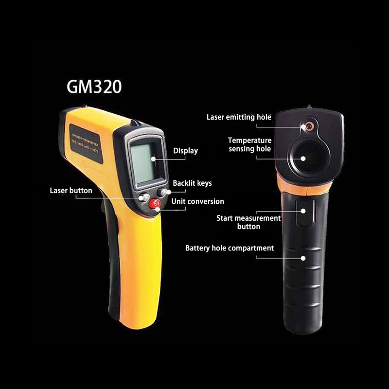 GM320 Digital Infrared Thermometer Non Contact Digital Temperature Gun for
