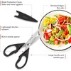 iBayam All Purpose Kitchen Scissors, Kitchen Shears with Protective Sheath