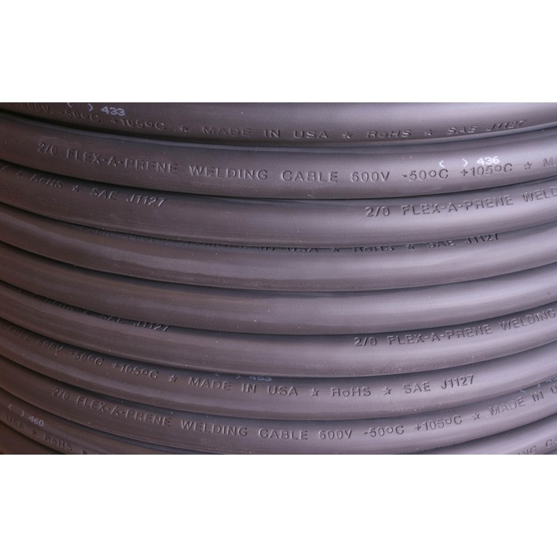 #4 Gauge AWG - Flex-A-Prene - Welding/Battery Cable - Black