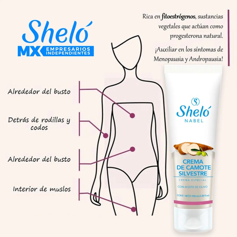 Camote Silvestre Crema Menopausia Vitamina 100ml