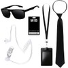 TOEECY Agent Costume Accessory Set Spy Accessories with Security Baseball