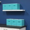 Simple Houseware Foldable Cloth Storage Cube Basket Bins Organizer, Turquoise