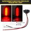 Oyviny 6 Inch Oval Red LED Trailer Tail Lights W/Light