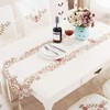 LeLehome 15 X 69 Inch Lace Table Runner, Flowers Embroidery