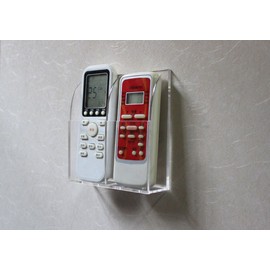 MyJell Acrylic TV Remote Control Holder Wall Mount Storage Box Media Organizer Rack