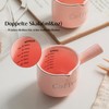 INSETLAN Pink Ceramic Espresso Measuring Cups, Set of 2, 90