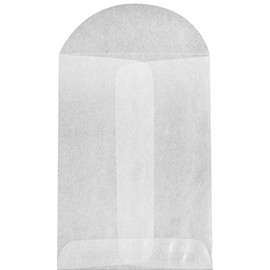 #1 Coin Envelopes (2 1/4 x 3 1/2) - 30lb. Glassine (100 Qty.) | Perfect for The Holidays, Weddings, Parties & Place Cards | Fits Small Parts, Stamps, Jewelry, Seeds | GLASS-09-100