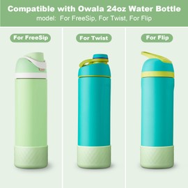 Beonsky Silicone Boot for Owala Water Bottle 24 oz, Anti-Slip Protective Sleeve for FreeSip/Twist/Flip Stainless Steel Water Bottles Accessories