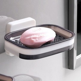 Holder pedestal drain storage soap 1-tier bathroom gray holder fading