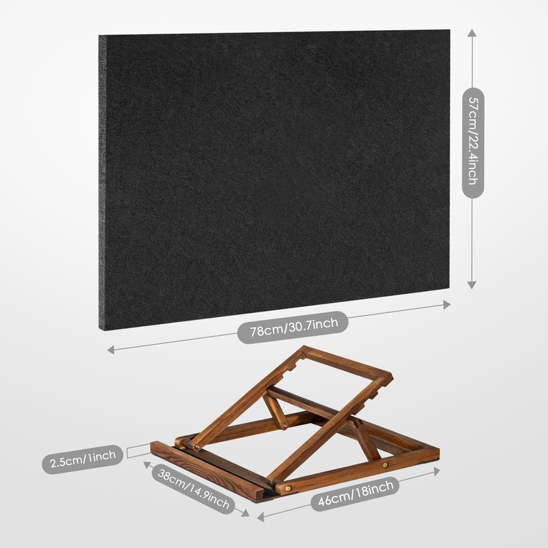 Tektalk Foldable Jigsaw Puzzle Board with 3 angle adjustable Bracket