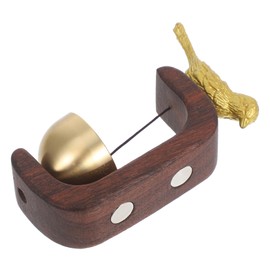 iplusmile 1 Wooden Wind Chime Doorbell with Bird Statue Effortless Installation for Home Decor Stylish Entrance Sound with Warm Musical Tone for All Rooms