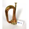 Unbranded Replica British Model 1857 Military Bugle - Copper and