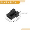 Partuto 1Pc 2.54mm Series Universal SM Connector Plug - Car