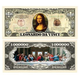 American Art Classics Set of 5 - Leonardo Davinci Million Dollar Bill