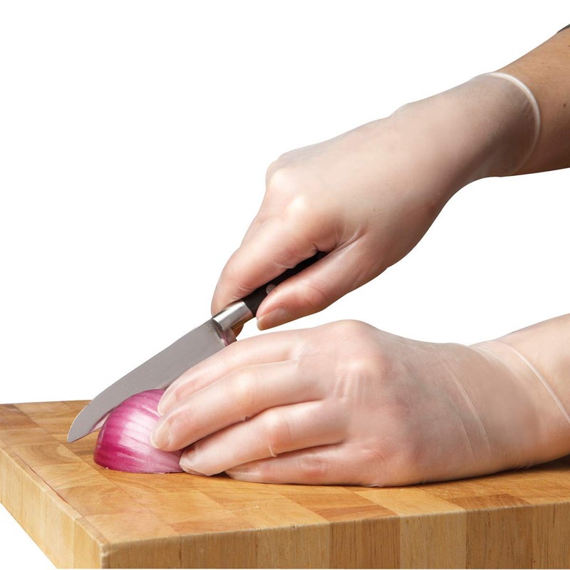 Everyday Clear Vinyl Gloves, Powder Free, Large, 100 Gloves