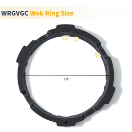 Allstare WRGVGC Wok Ring Replacement Parts for Viking VGC Gas Stove Range Round Bottom Wok Pans Cast Iron Wok Stand 7.9 In Viking Cooktop Grate Wok Holder Wok Support Rings Rack 1 Pack