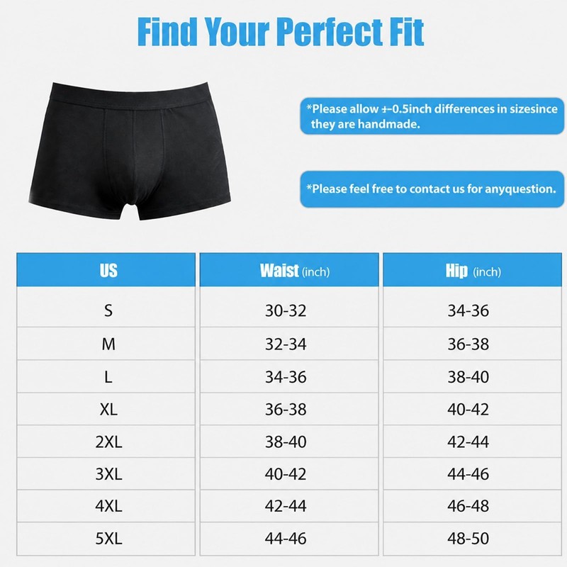 Men's Incontinence Underwear Leak Proof & Washable 3 Pack 3XL