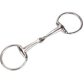 Equinate Olive Head Bit Stainless Steel 16 mm Single Broken 15.5 cm Anatomically Shaped Mouth-friendly Bit with Gentle Impact Laser Engraved Size Specification