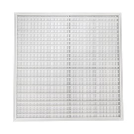 DOONARCES 30"Wx 30"H Pro Aluminum Return Filter Grille White HVAC Linear Bar Grilles Square Aluminum Exterior Vent Cover Grill for Air Ventilation Parts, Wall or Ceiling Mounted, White (30"x 30")