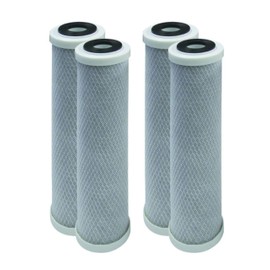 4-Pack Replacement GE GXWH04F Activated Carbon Block Filter - Universal 10 inch Filter for GE HOUSEHOLD PRE-FILTRATION SYSTEM