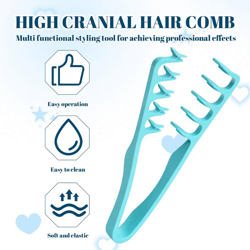3PCS Texture Comb Set, Textured Styling Comb, Hair Combs Suitable