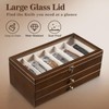 Yoimori Knife Display Case for15-22 Knives, 3-Layer Pocket Knife Case