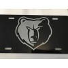 BLVD MEMPHIS GRIZZLIES LOGO Car Tag Diamond Etched on Aluminum