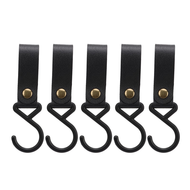 15Pcs Leather S Hooks High Strength Multifunctional Portable S Hangers