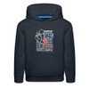 Poppy Playtime - GrabPack Schematic Hoodie (Kids, Navy, 16-20)