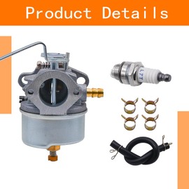 FINDCARB 632615 Carburetor Fit for Tecumseh H30 H35 H50 3.5HP Motor Engines Replace 632615 632208 632589 631918