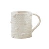 Mud Pie 16 oz Woven Ceramic Mug, White