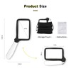 Arsir 3X Folding Magnifying Glass with Light, Retancular Lighted Magnifier