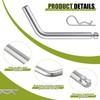 Otoolling 10 Pack Replacement 5th Wheel Pins & Clips, 1/2-inch