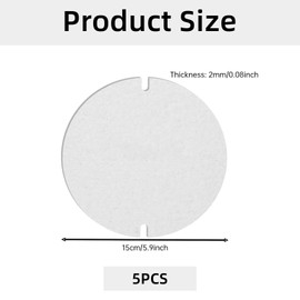 Stove Pipe Seal, Seal for Stove Pipe Flaps, Gasket Stove Pipe Cleaning Flap, Flat Seal, Flame Seal, Heat Resistant up to 1200 °C, Stove Pipe Seal 150 mm, for Pipes with 120-150 mm