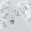 VONALA Mushroom Earrings 925 Sterling Silver Heart Leverback Earrings Cute