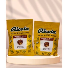 Ricola 2 PACK RICOLA Swiss Alpine Cough & Throat Drops, ORIGINAL HERB, 21 ct ea