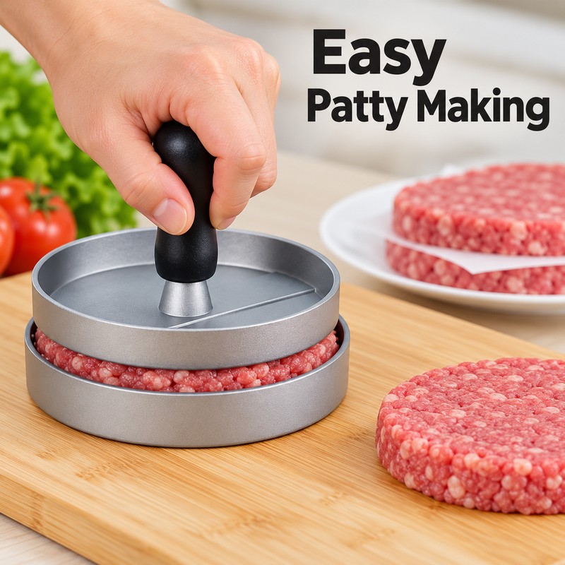 Burger Press Maker for Homemade Patties – Non-Stick Hamburger Patty