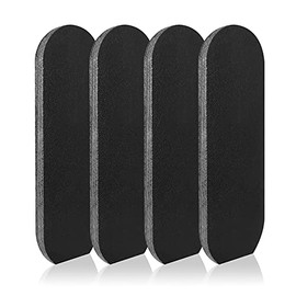 EagleKing Recambios para limas de pie de acero inoxidable, 40 piezas de almohadillas de repuesto, almohadilla para raspa de pies con pegamento extraíble, tamaño 5.2 pulgadas de largo x 1.7 pulgadas de ancho