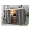 Navhao Dorm Home Solid Thicken Bunk Blackout Bed Curtains Cloth
