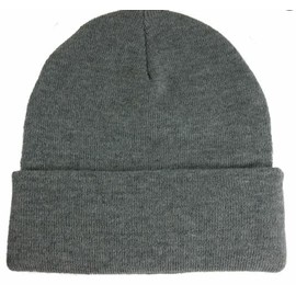 BigHeadCaps Big Size Gray Knit Cap  BIGHEADCAPS