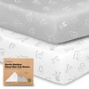 2-Pack Mini Crib Sheets, Pack and Play Sheets Fitted -
