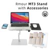 Rmour MT3 Sit-Stand Desk Converter, Adjustable Sturdy Gaming Laptop Stand