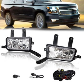 Shocklight Fog Lights Fit For 2015-2020 Chevy Suburban/Tahoe 2015-2020 GMC Yukon XL Front Bumper Lamp