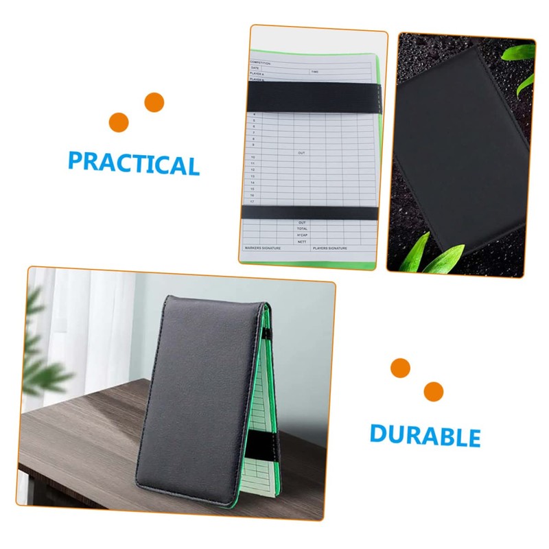 WOONEKY Golf Yardage Books Scorecard Book Pocket Golfing Scorekeeping Notepad