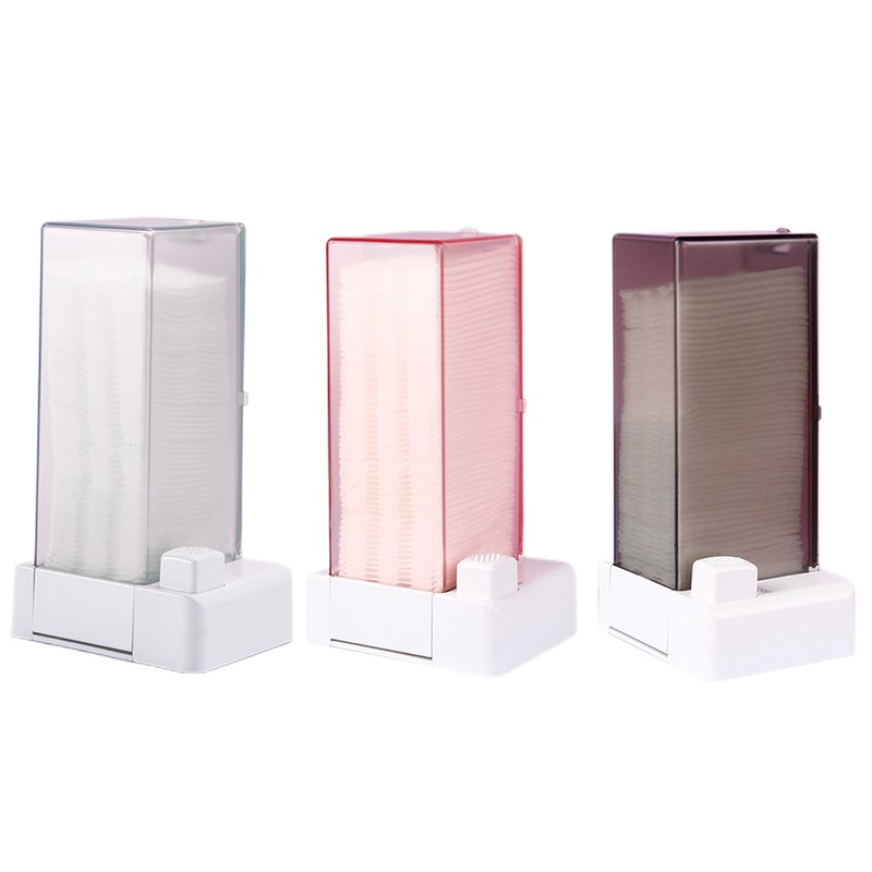 Automatic Cotton Pad Dispenser Press Out Makeup Cotton Holder Dispenser