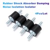4Pcs Rubber Shock Absorber Damping Noise Isolation Isolator For Generator,
