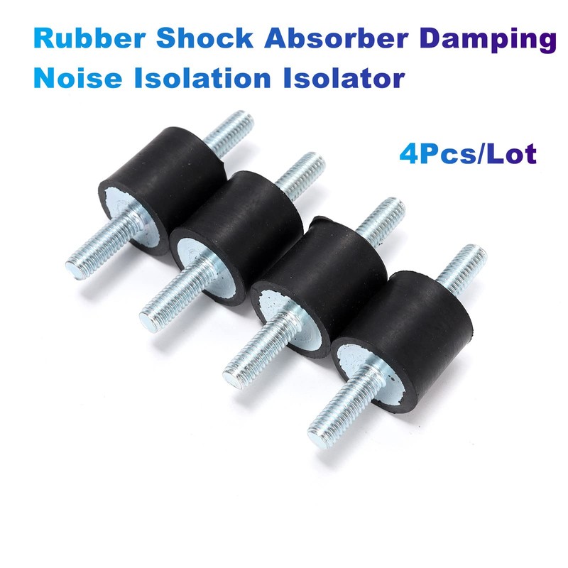 4Pcs Rubber Shock Absorber Damping Noise Isolation Isolator For Generator,