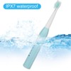 Electric Toothbrush Usb Rechargeable Adult Waterproof Ultrasonic AutomaticBlue