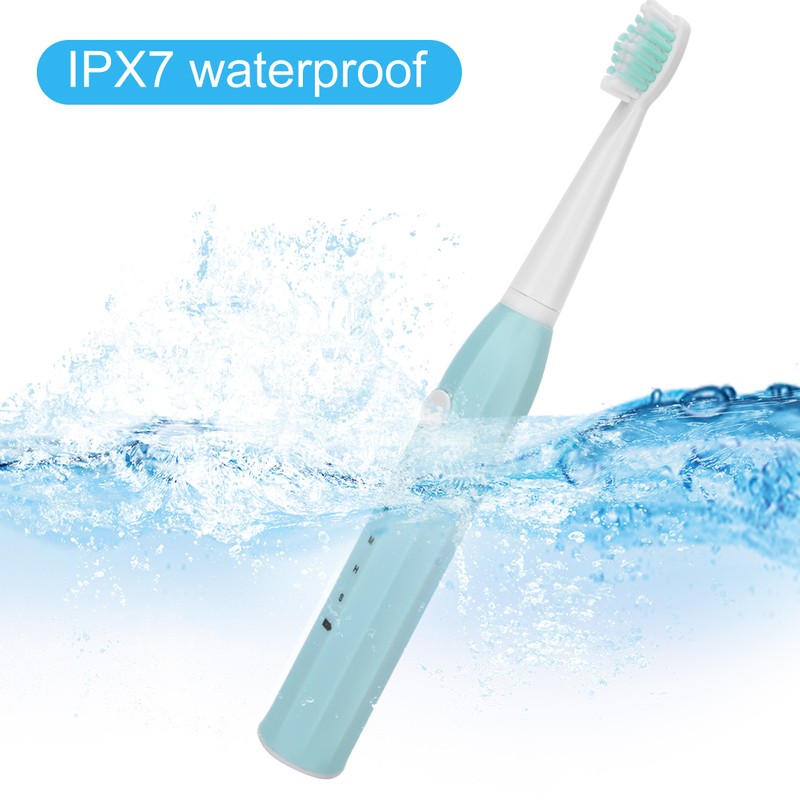 Electric Toothbrush Usb Rechargeable Adult Waterproof Ultrasonic AutomaticBlue